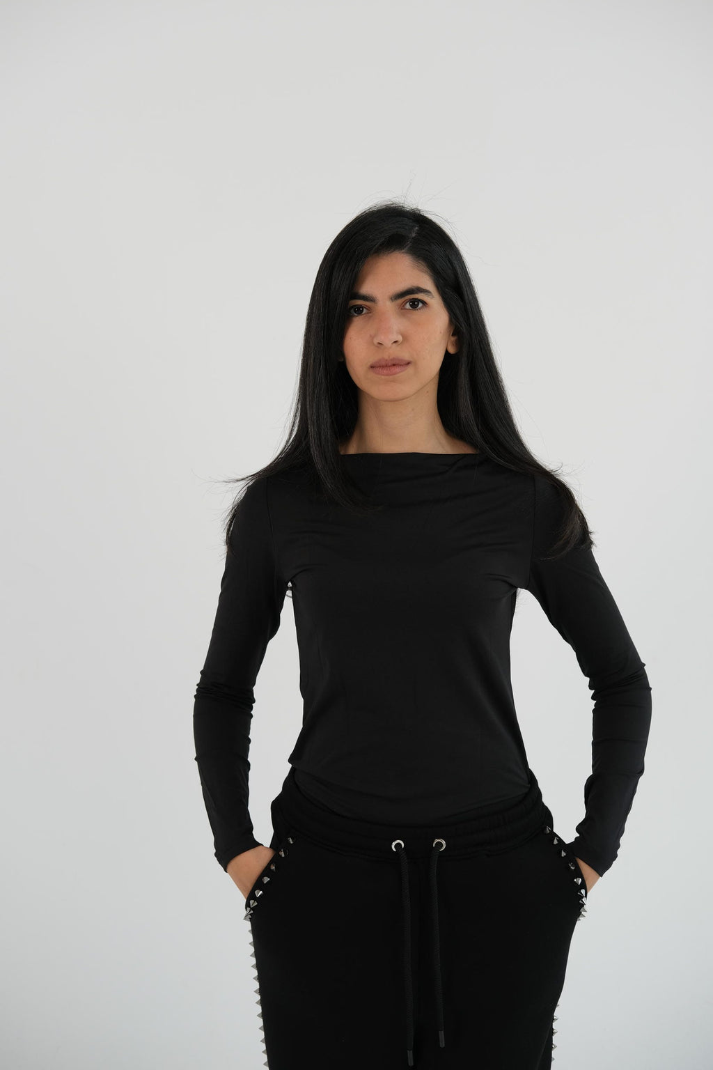 Crew neck with long sleeves