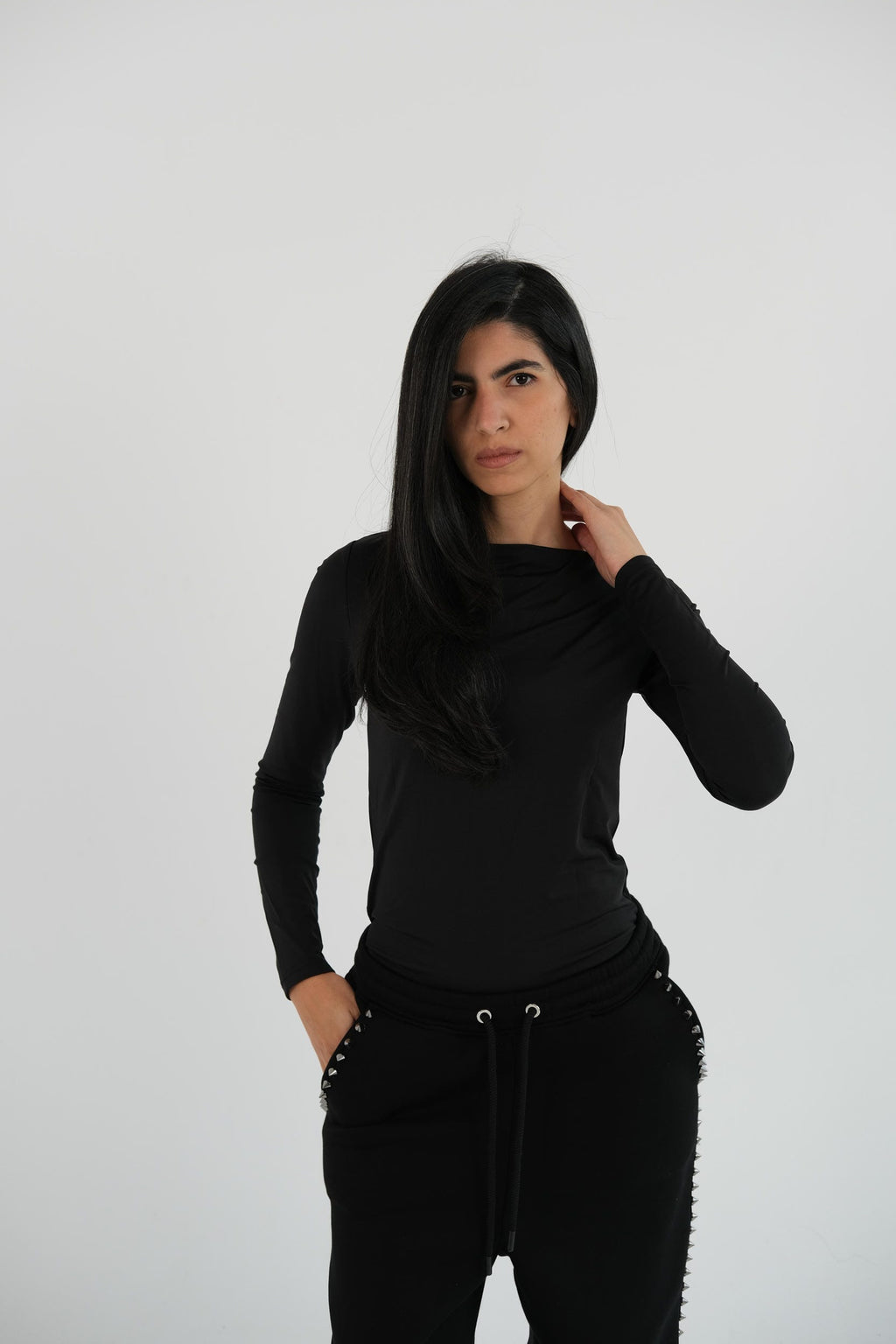 Crew neck with long sleeves
